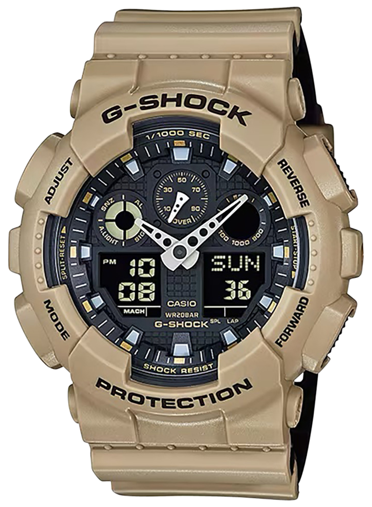 G-shock/vlc Distribution G-shock, Gshock Ga100l8a    Tactical Xl               Beige