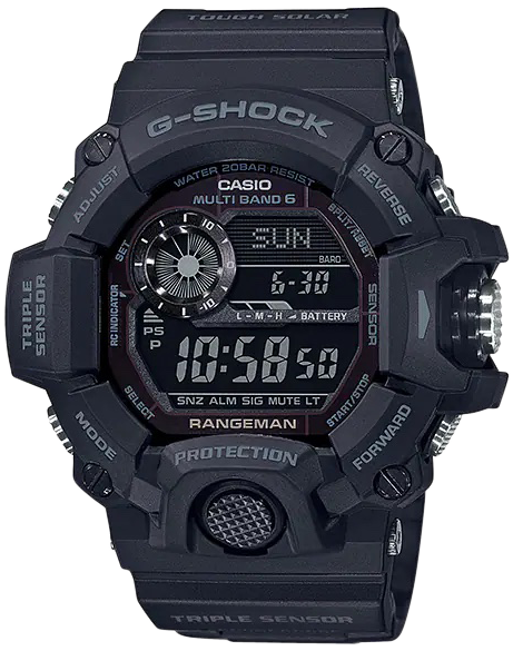 G-shock/vlc Distribution G-shock, Gshock Gw94001b    Tactical Rangeman Solar  Blkout