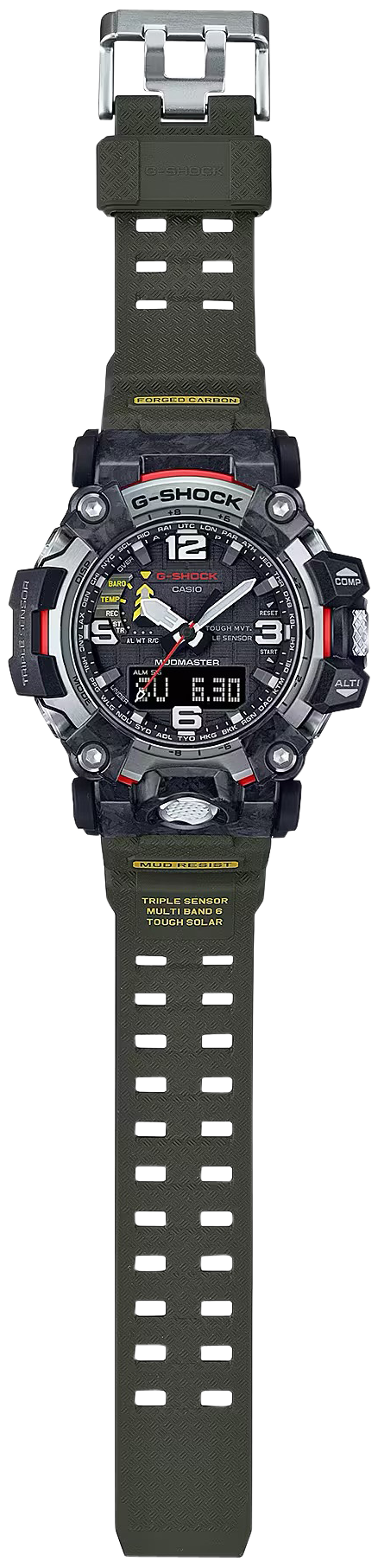 G-shock/vlc Distribution G-shock, Gshock Gwg20001a3  Tactical Mudmaster Solar    Grn