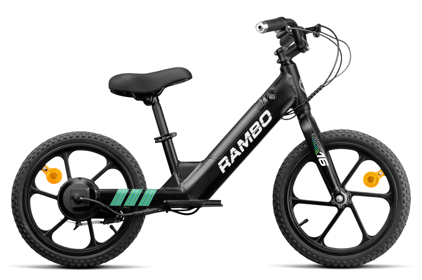 Rambo Bikes Lil' Whip, Rambo R250lb        Kids Lil Whip   250w  16"mtblk