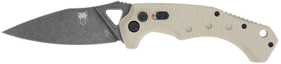 Cobratec Ryker Auto Folder - 3.75" Tan/black Stnwsh D2 Bld