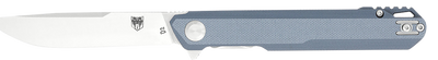 Cobratec Monarch 3.5" Folder - Grey D2 Steel W/clip