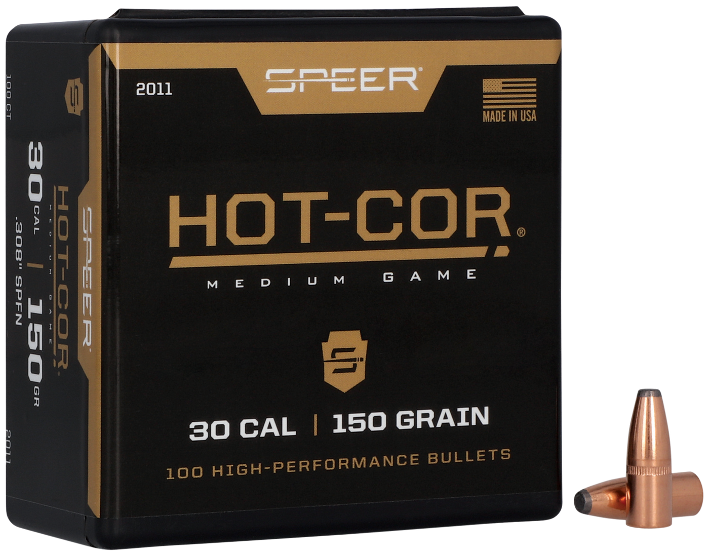 Speer Ammo Hot-cor, Speer 2011      Bull .308 150 Spfn           100/5