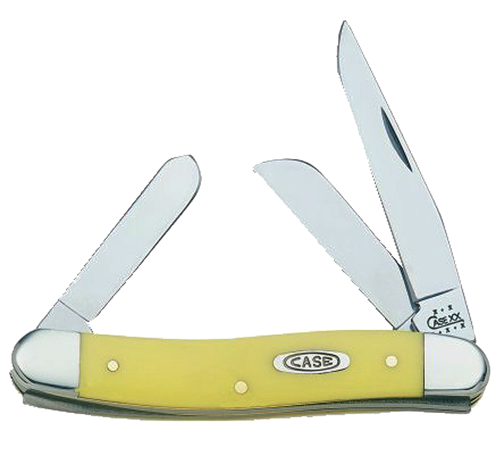 Case Stockman, Case 00035 Yellow Synthetic Medium Stockman