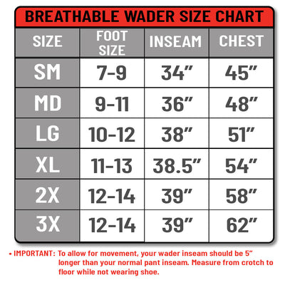 Paramount STONEFLY Breathable Fishing Chest Waders