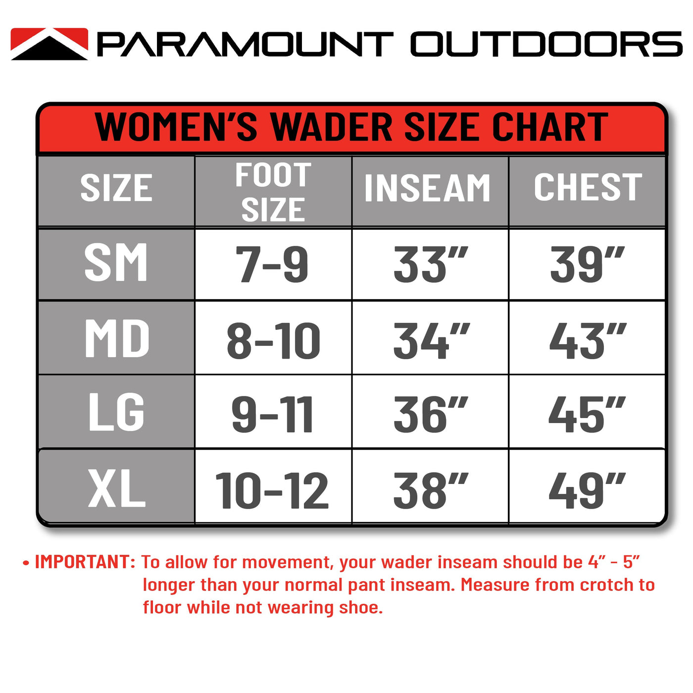 Paramount WOMEN'S WHETSTONE Breathable Fly Fishing Wader