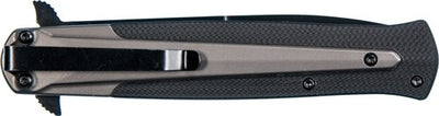 S&w Knife M&p Dagger 4" Blade - Black/fde W/ Pocket Clip
