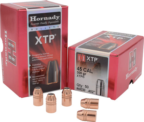 Hornady Traditional Pistol Bullets 45 Cal. .452 300 Gr. Xtp 50 Box ...