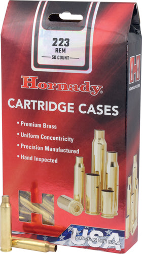 Hornady Unprimed Brass 223 Rem. 50 Pk.