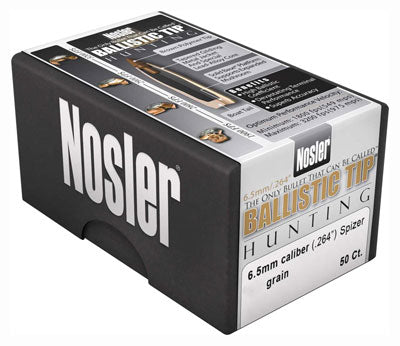 Nosler Ballistic Tip Hunting Bullets 6.5mm 100 Gr. Spitzer Point 50 Pk.