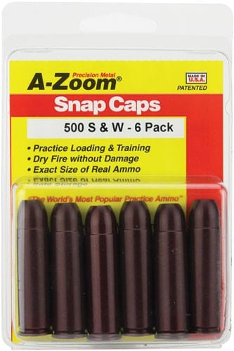 A-Zoom A-zoom Metal Snap Cap - .500sw Magnum 6-pack Ammo