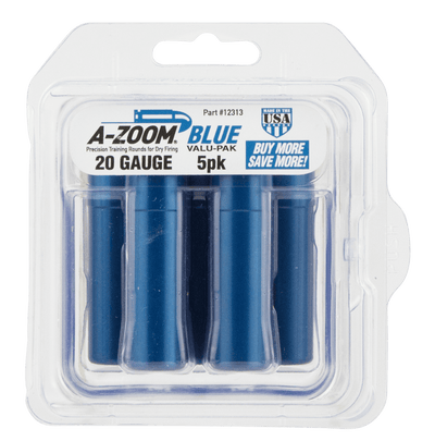 A-Zoom A-zoom Metal Snap Cap Blue - .20ga 5-pack Ammo