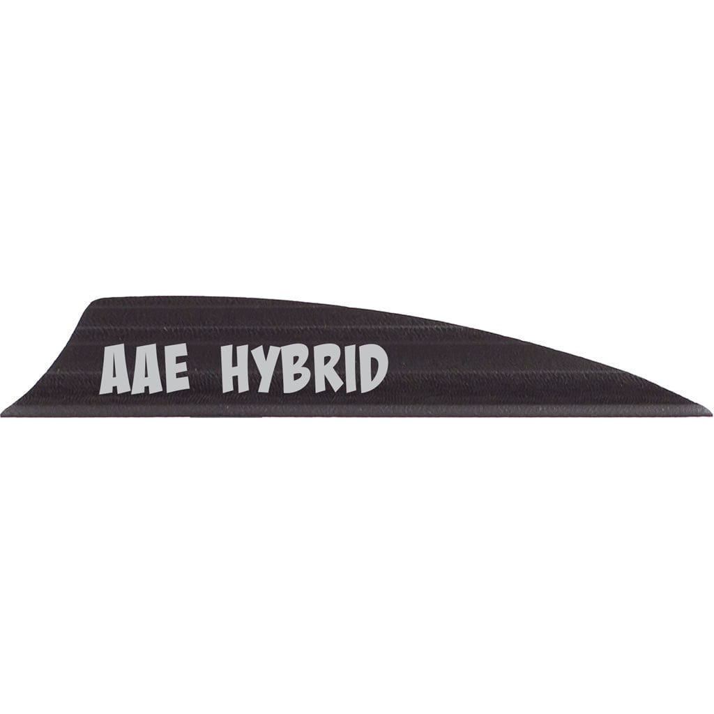 Aae Aae Hybrid 2.0 Vanes Black 1.95 In. Shield Cut 100 Pk. Fletching Tools and Materials