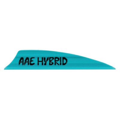 Aae Aae Hybrid 2.0 Vanes Teal 1.95 In. 100 Pk. Fletching Tools and Materials
