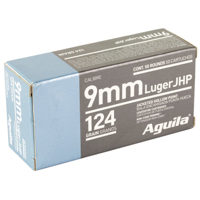 Aguila Aguila Pistol Ammo 9mm 124 Gr. Jhp 50 Rd. Ammo