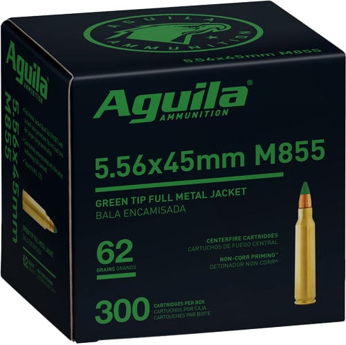 Aguila Aguila Rifle Ammo 5.56 62 Gr. Green Tip 300 Rd. Ammo