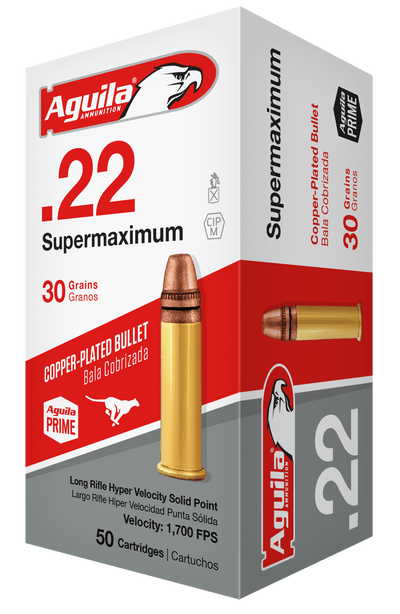 Aguila Aguila Special Supermaximum Rimfire Ammo 22 Lr. 30 Gr. Solid 50 Rd. Ammo