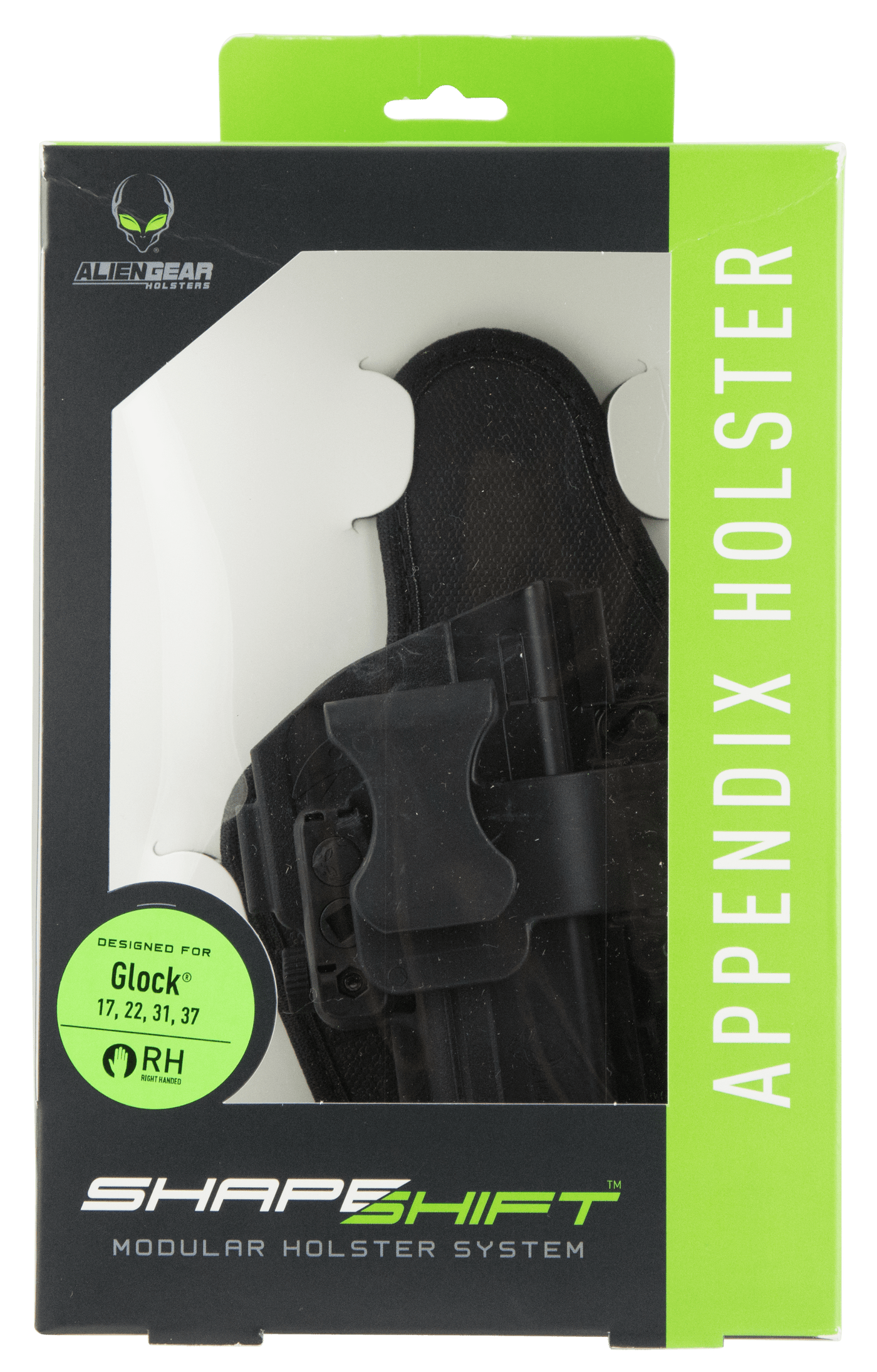 ALIEN GEAR HOLSTERS Alien Gear Holsters Shapeshift, Agh Ssap-0118-rh      Shape Shift Appendix Lc9 Firearm Accessories