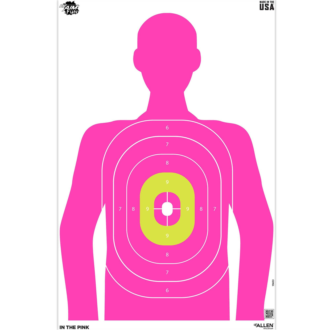 Allen Allen Ez Aim 23x35 Pnk Slhoete 3pk Shooting