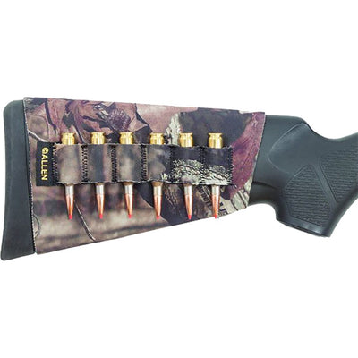 Allen Allen Neoprene Elastic Buttstock Shell Holder Mossy Oak Break Up Country For Rifles Shell Carriers