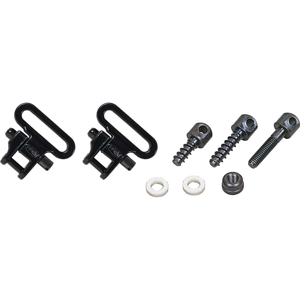 Allen Allen Swivel Set For Bolt Action Rifles Black 1 In. Wide Loop Slings/Swivels