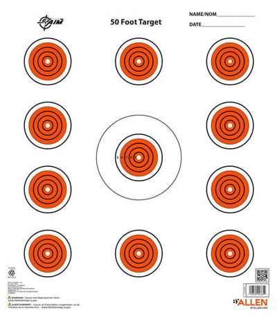 Allen Ezaim 11 Spot Indoor Paper Target 12x12 13 Pk. Targets And Traps