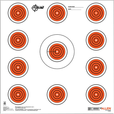 Allen Ezaim 11 Spot Indoor Paper Target 12x12 13 Pk. Targets And Traps