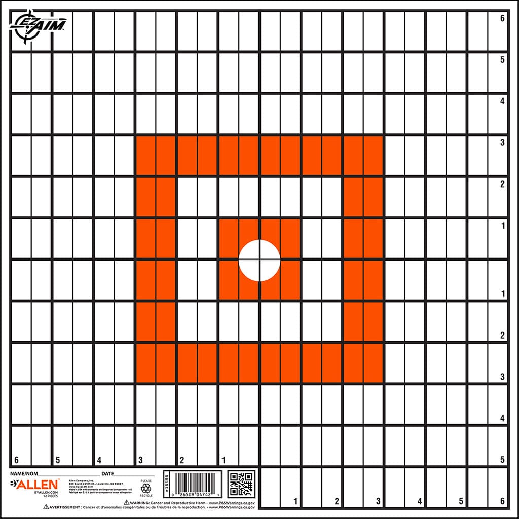 Allen Ezaim Grid Paper Targets 12x12 12 Pk. Targets And Traps