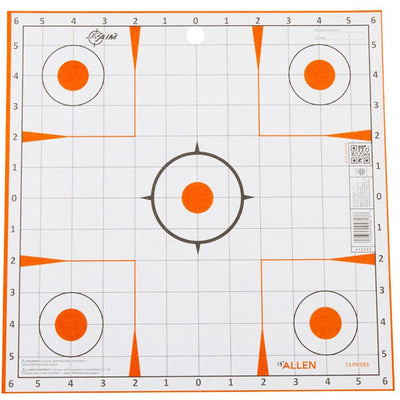 Allen Ezaim Sight-in Grid Paper Targets 12x12 12 Pk. Targets And Traps