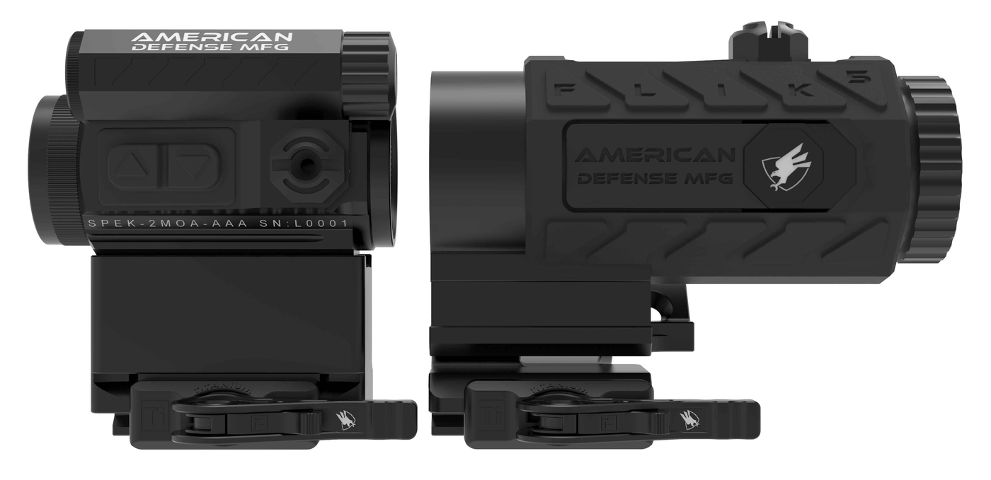 AMERICAN DEFENSE MFG American Defense Mfg Duo 5, Adm Rdt1lt5x Spek Rd W/t1 Lwr 3rd Co-wit&flik5 Tl Optics