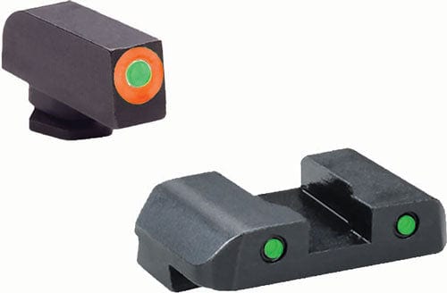 AmeriGlo Ameriglo Tritium Spartan Oper. - Green/green For Glock 17/19 G5 Firearm Accessories