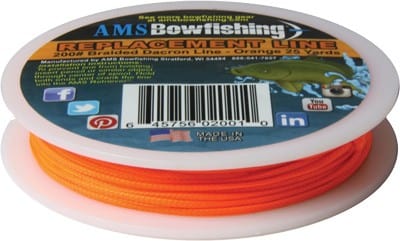 AMS Bowfishing Ams Retriever Bowfishing Line Orange 200 Lb. 25 Yds. Bowfishing