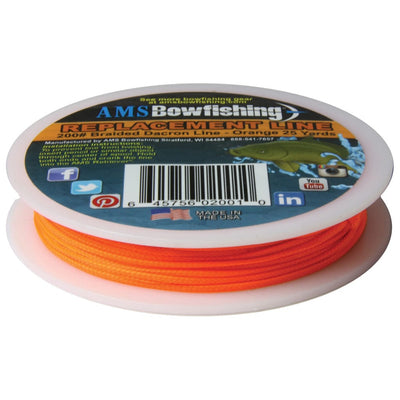 AMS Bowfishing Ams Retriever Bowfishing Line Orange 200 Lb. 25 Yds. Bowfishing