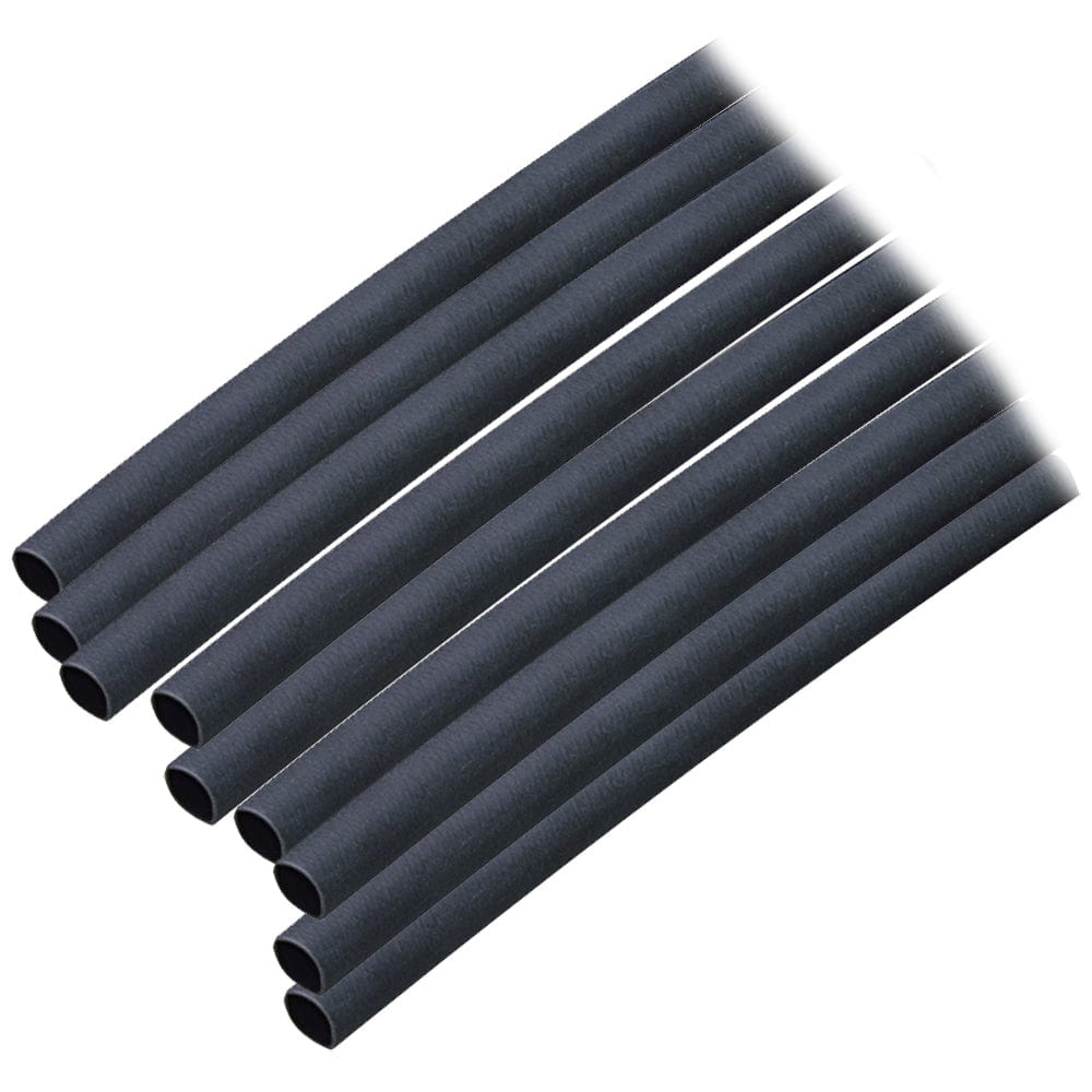 Ancor Ancor Adhesive Lined Heat Shrink Tubing (ALT) - 3/16" x 12" - 10-Pack - Black Electrical