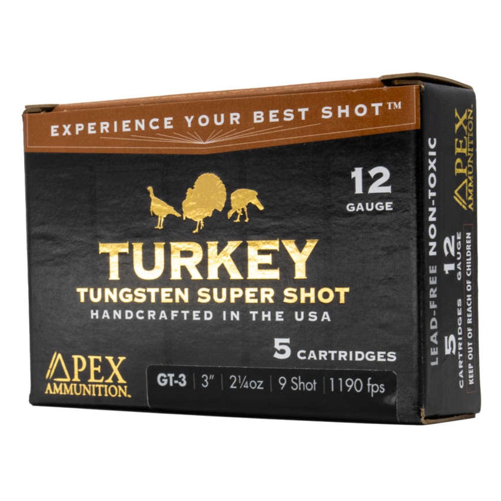 Apex Apex Turkey Tss Shotgun Ammo 12 Ga. 3 In. 2-1/4oz #9 Shot  5 Rd Ammunition