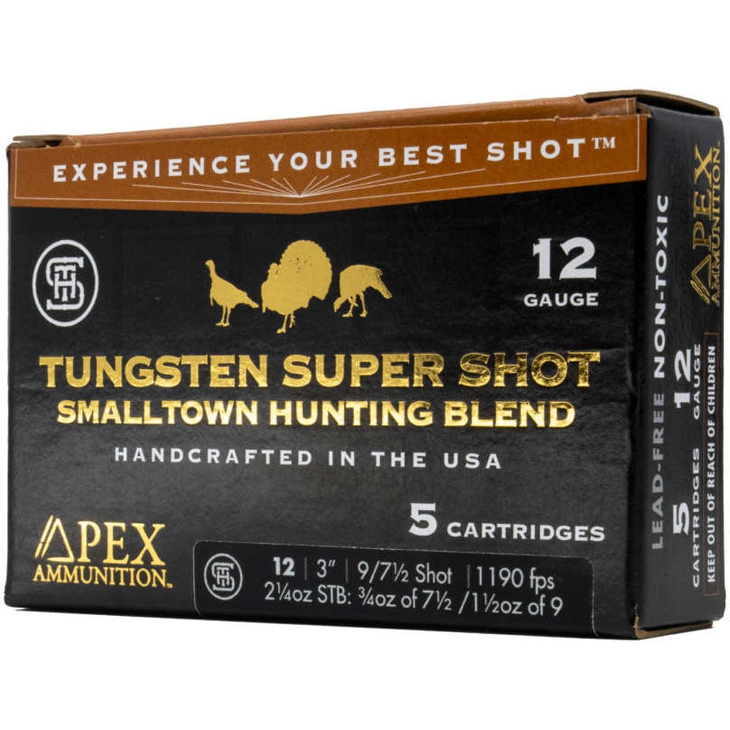 Apex Apex Turkey Tss Smalltown Hunting Blend 12 Ga. 3 In.  7.5/9 Shot 5 Rd Ammunition