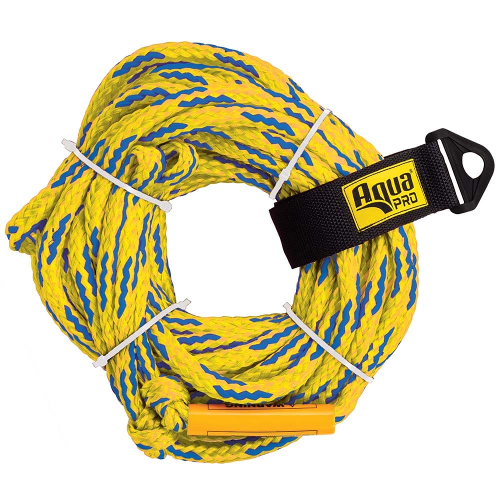 Aqua Leisure Aqua Leisure 4-Person Floating Tow Rope - 4,100lb Tensile - Yellow Watersports