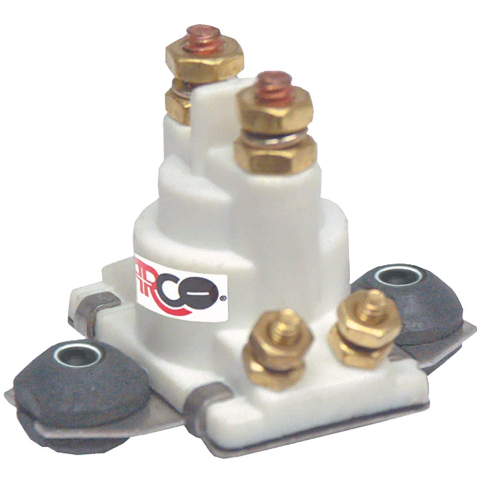 ARCO Marine ARCO Marine Outboard Solenoid w/Flat Isolated Base & White Housing Electrical