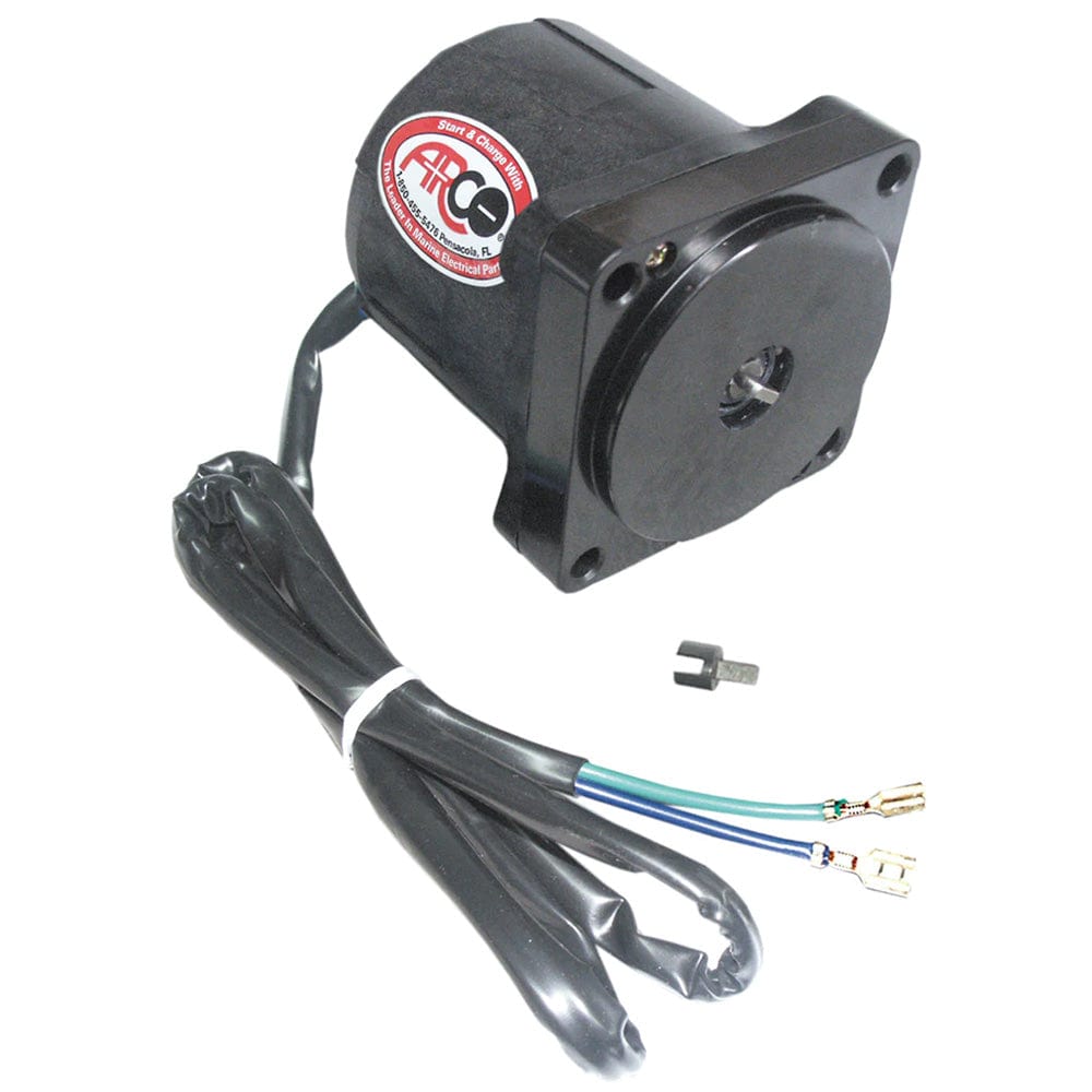 ARCO Marine ARCO Marine Replacement Johnson/Evinrude Tilt Trim Motor - 2-Wire, 4 Bolt, Flat Blade Shaft Boat Outfitting