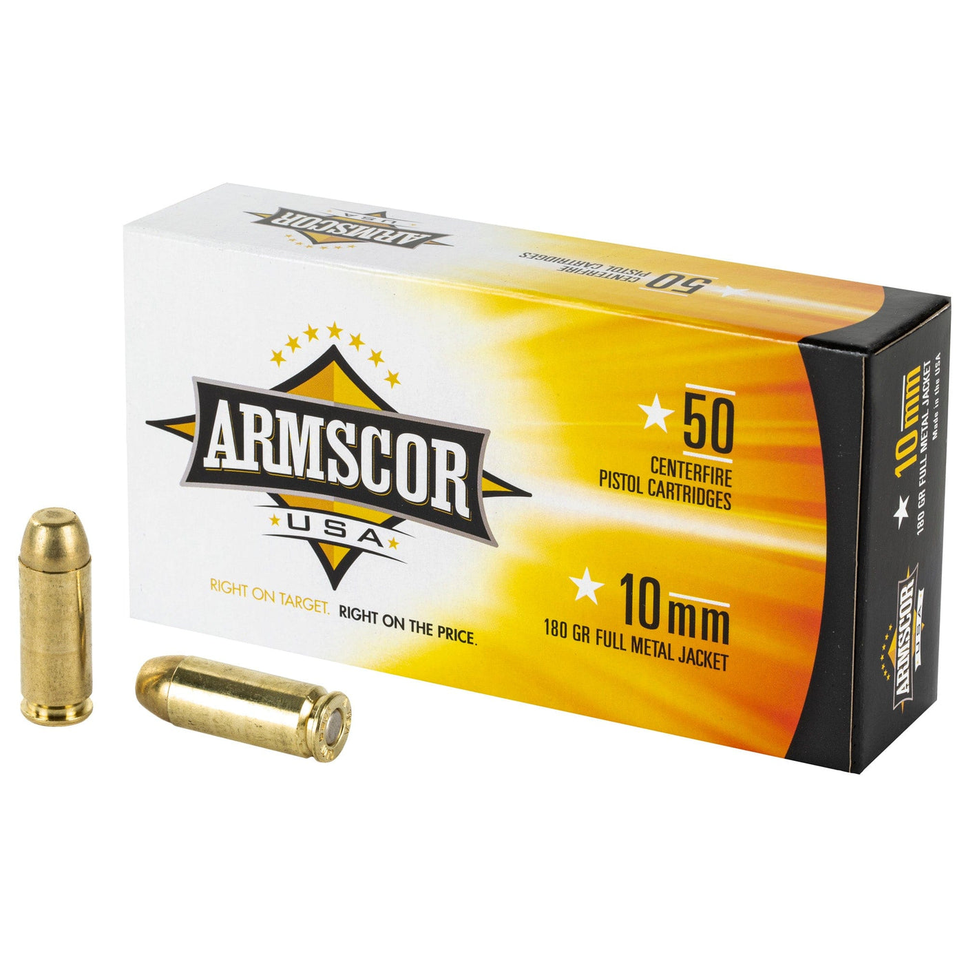 Armscor Armscor 10mm 180gr Fmj 50/1000 Ammunition