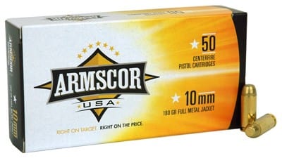 ARMSCOR Armscor 10mm 180gr Fmj - 50rd 20bx/cs Made In Usa Ammo