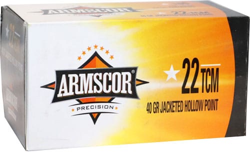 ARMSCOR Armscor 22 Tcm 40gr Jhp - 100rd 12bx/cs Ammo