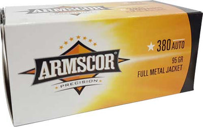 ARMSCOR Armscor 380 Acp 95gr Fmj - 100rd 12bx/cs Ammo