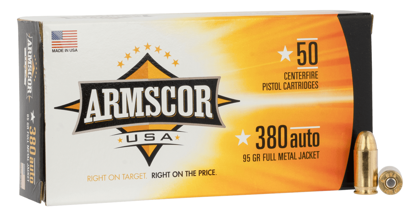 ARMSCOR Armscor 380 Acp 95gr Fmj - 50rd 20bx/cs Ammo