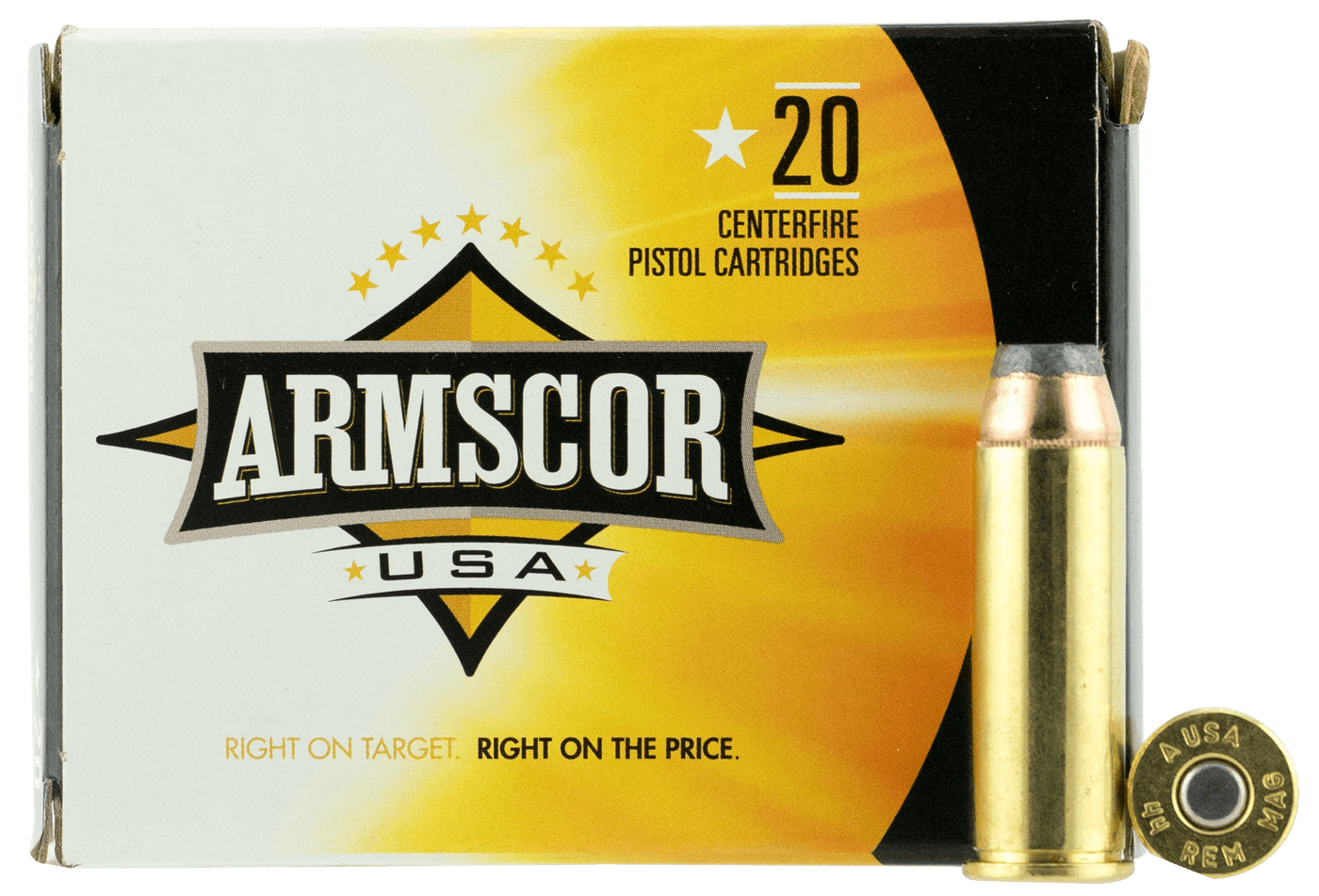 ARMSCOR Armscor 44 Mag 240gr Jhp - 20rd 25bx/cs Ammo