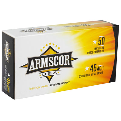 ARMSCOR Armscor 45acp 230gr Fmj - 50rd 20bx/cs Made In Usa Ammo