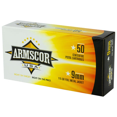 ARMSCOR Armscor 9mm Luger 115gr Fmj - 50rd 20bx/cs Ammo