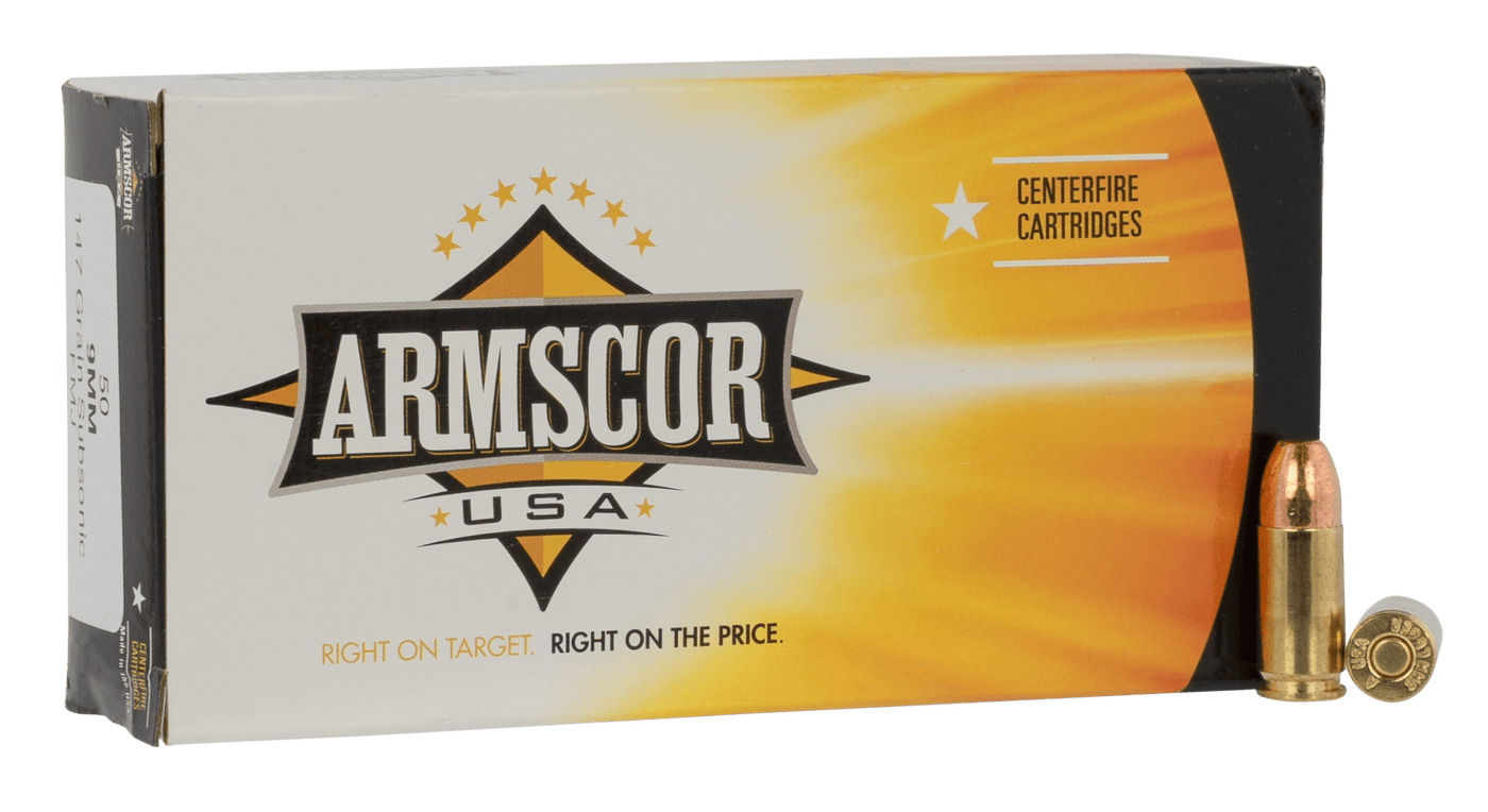 ARMSCOR Armscor 9mm Luger 147gr Fmj - 50rd 20bx/cs Ammo