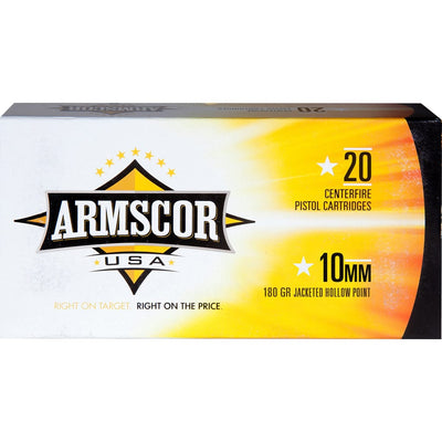 ARMSCOR Armscor Defense Pistol Ammo 10mm 180 Gr. Jhp 20 Rd. Ammo