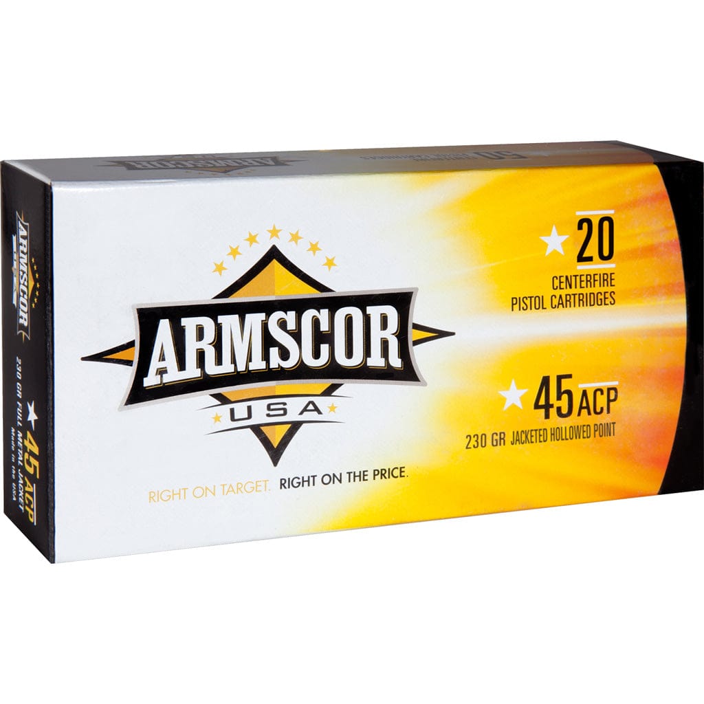 ARMSCOR Armscor Defense Pistol Ammo 45 Acp 230 Gr. Jhp 20 Rd. Ammo